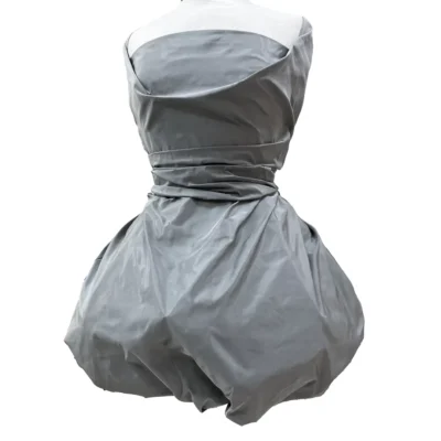 taffetà seta grigio perla chiaro 3