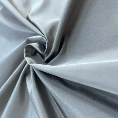 taffet&agrave; seta grigio perla chiaro 1