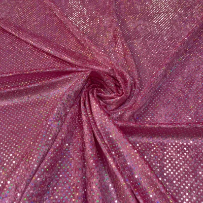 Ciniglia fucsia carnevale spettacolo con paillettes (3)