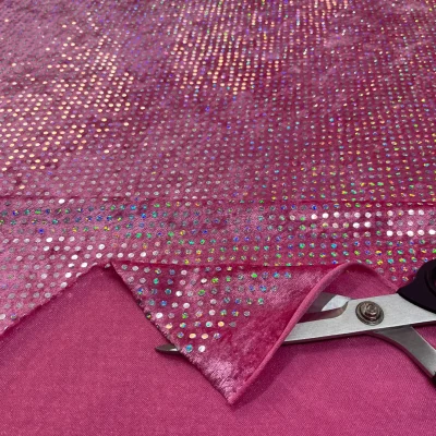 Ciniglia fucsia carnevale spettacolo con paillettes (4)