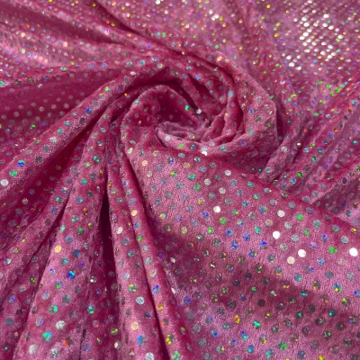 Ciniglia fucsia carnevale spettacolo con paillettes (5)