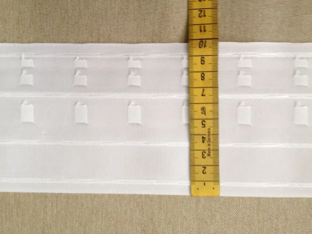 Nastro arricciatenda effetto a nido d'ape - bianco - immagine 2