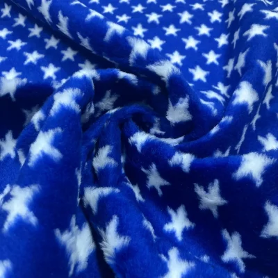 Pelliccetta carnevale blu elettrico bianco stelle grandi (7)