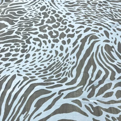 Tendaggio effetto devorè fantasia astratta – bianco (2)