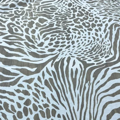 Tendaggio effetto devorè fantasia astratta – bianco (3)