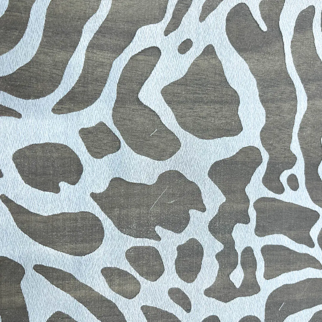 Tendaggio effetto devorè fantasia astratta – bianco (5)