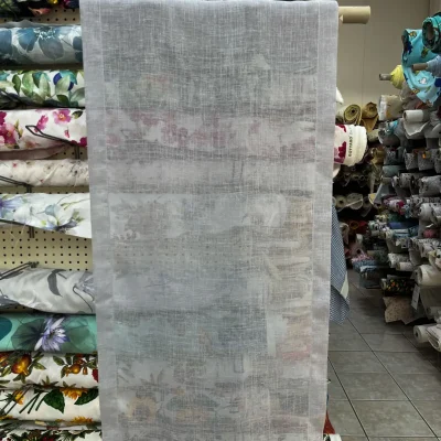 Tendina misto lino morbido – grigio perla 1