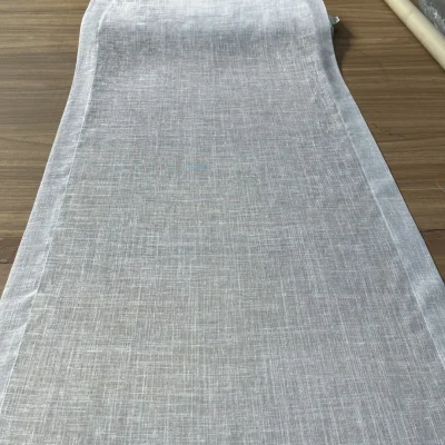 Tendina misto lino morbido – grigio perla 3