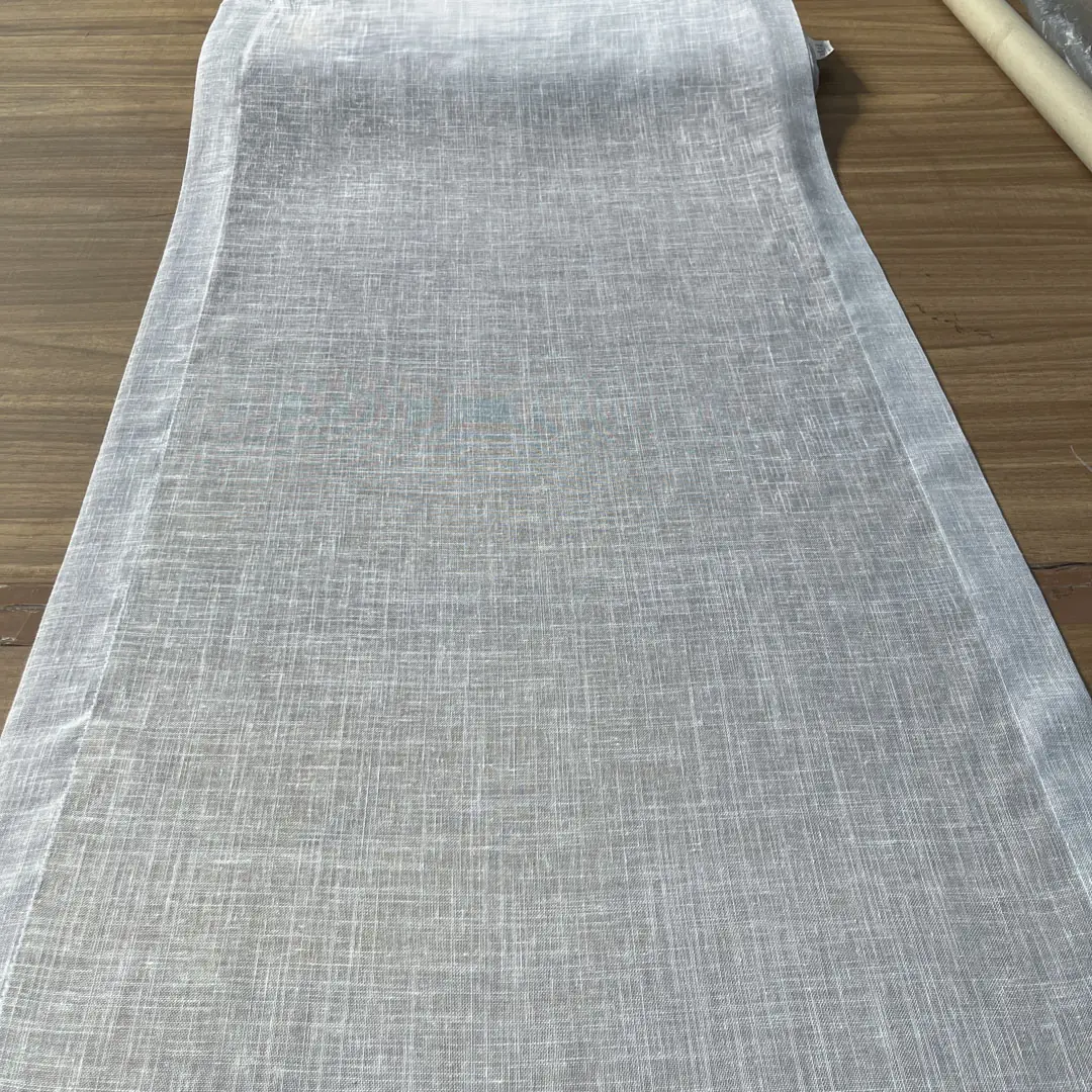 Tendina misto lino morbido – grigio perla 3