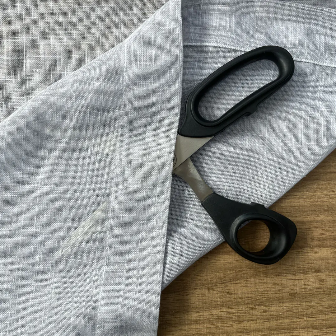 Tendina misto lino morbido – grigio perla 4