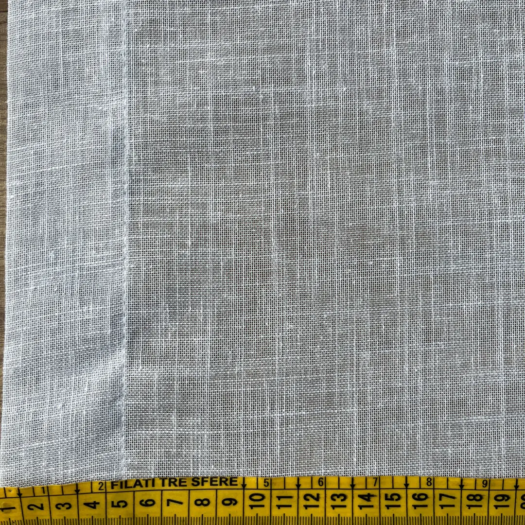 Tendina misto lino morbido – grigio perla 5