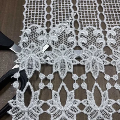 tenda in macramè al metro due altezze pizzo francese 7