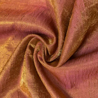 tendaggio goffrato cangiante rosa-arancio 1