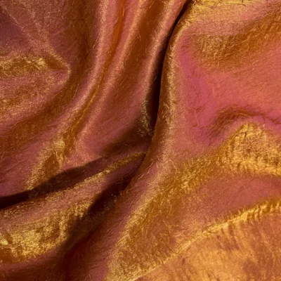 tendaggio goffrato cangiante rosa-arancio 2