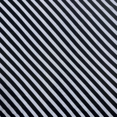 tessuto voile chiffon a righe oblique bianche nere (6)