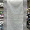 Tendina bianca con bande laterali a righe grigio 1