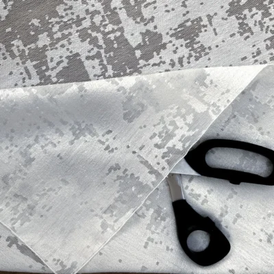 Tessuto per tende in devor&egrave; astratto firmato capricci 12