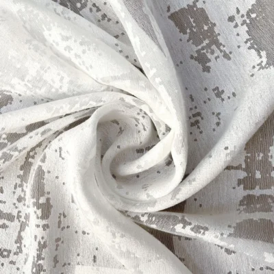 Tessuto per tende in devor&egrave; astratto firmato capricci 13