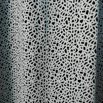 Tessuto per tende in devor&egrave; fantasia astratta firmato Via Roma 60 2