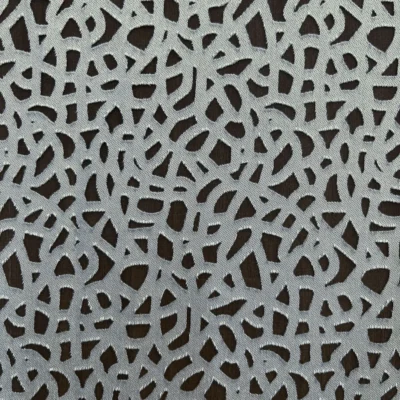 Tessuto per tende in devor&egrave; fantasia astratta firmato Via Roma 60 3