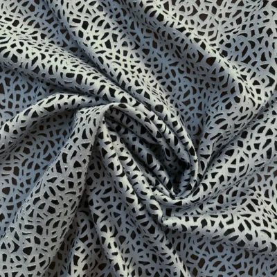 Tessuto per tende in devor&egrave; fantasia astratta firmato Via Roma 60 5