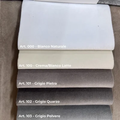 Velluto morbido antimacchia cartella colori 1