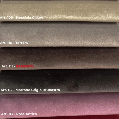 Velluto morbido antimacchia cartella colori 3