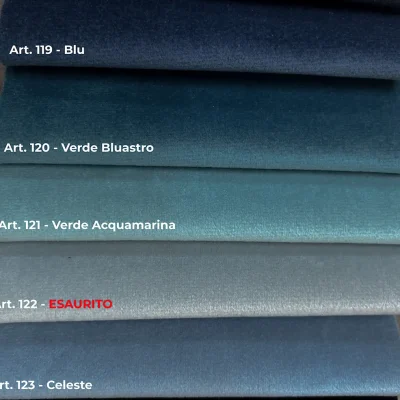 Velluto morbido antimacchia cartella colori 5