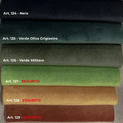Velluto morbido antimacchia cartella colori 6