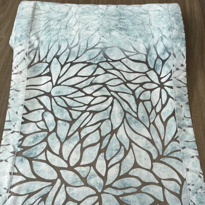 Tendina moderna in devorè effetto marmorizzato - 4 Varianti - Largh 45/60/90 cm