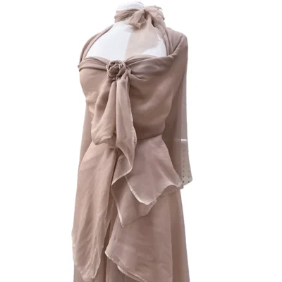 Voile di pura seta goffrata Made in Italy 17