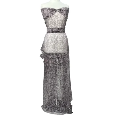 Chiffon di seta goffrata fantasia tartaruga 2