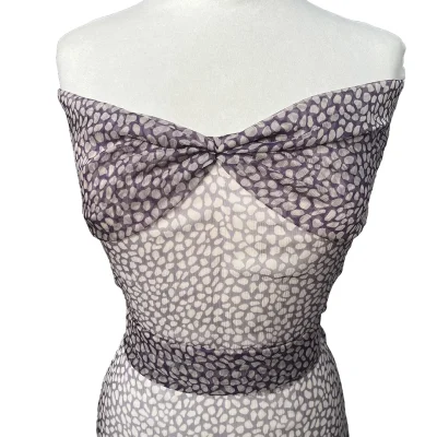 Chiffon di seta goffrata fantasia tartaruga 3