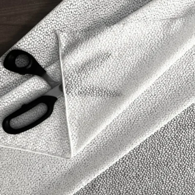 tessuto a rete design capricci forbici