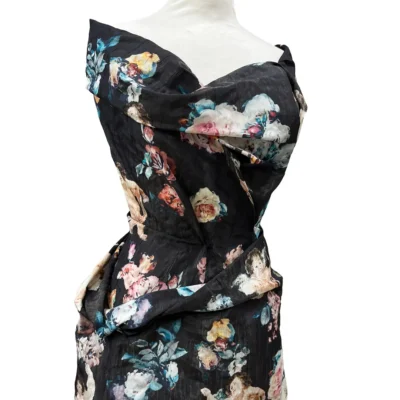 Scampolo di taffet&agrave; di seta di noto stilista italiano 4