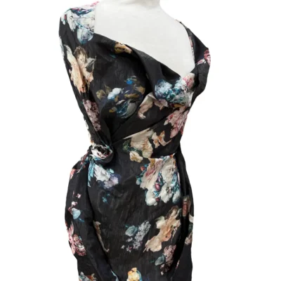 Scampolo di taffet&agrave; di seta di noto stilista italiano 4