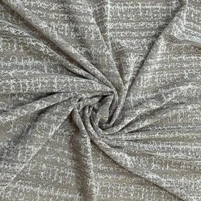Tessuto per tende in rete - due varianti colore grigio chiaro/tortora - Alt.280 cm