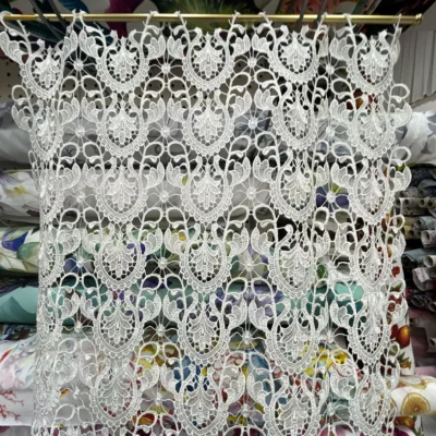 Tenda a vetro in macram&egrave; bianco naturale (2)
