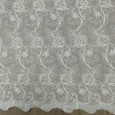 tessuto per tende in pizzo stile francese al metro bianco avorio (6)