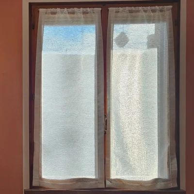 Foto tenda a vetro bianca moderna (2)