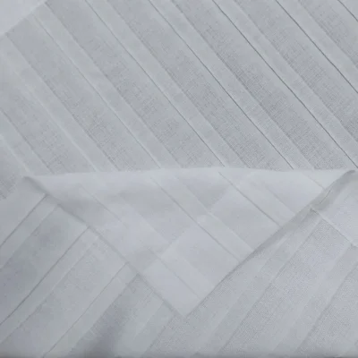 Tendina effetto pacchetto bianco con righe bianche 4