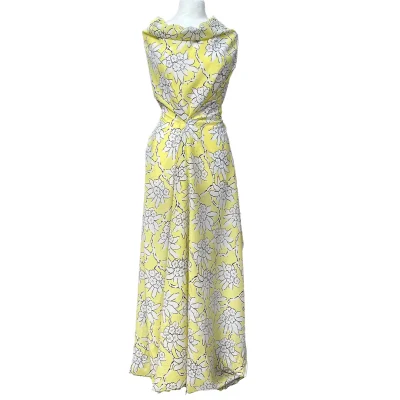 Crêpe pura seta fiori estivi 2