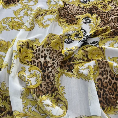 seta Versace oro leopardato 1