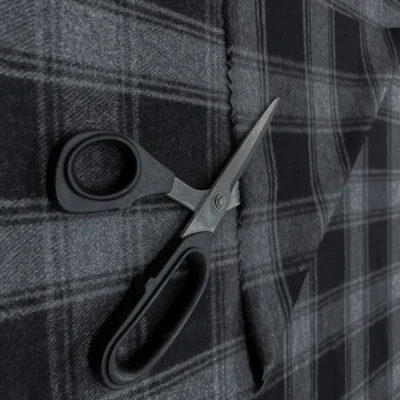 panno poliestere grigio e nero 1