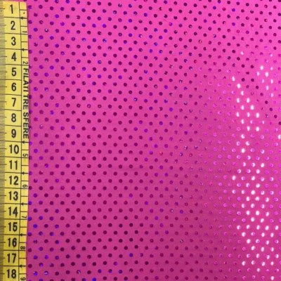 tessuto elasticizzato simil lycra fuxia strass 2