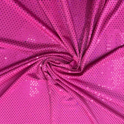 tessuto elasticizzato simil lycra fuxia strass 4