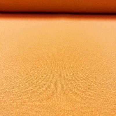 Felpa in cotone tinta unita giallo zucca al metro 3