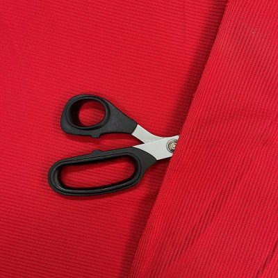 Maglina a coste rosso lampone 4