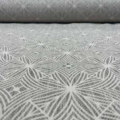 Tessuto con fantasia greca oro blu 6