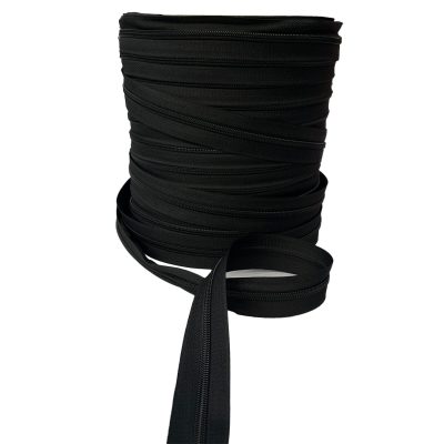 Cerniera lampo multiuso da 5 mm di plastica nera 3